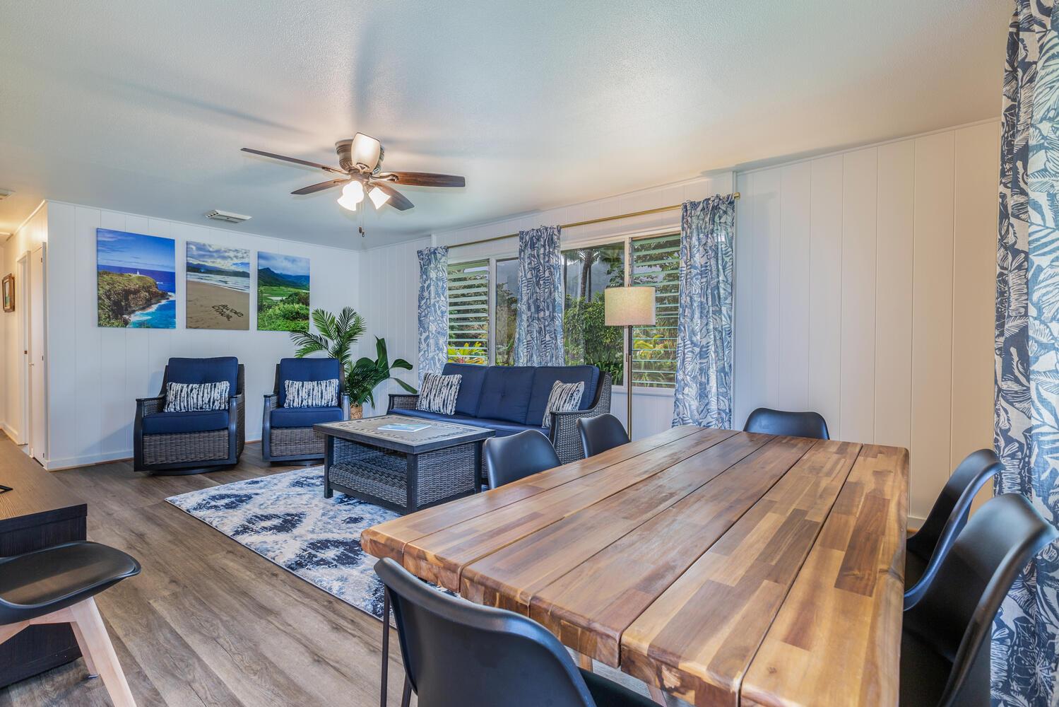 Dining area  Living area