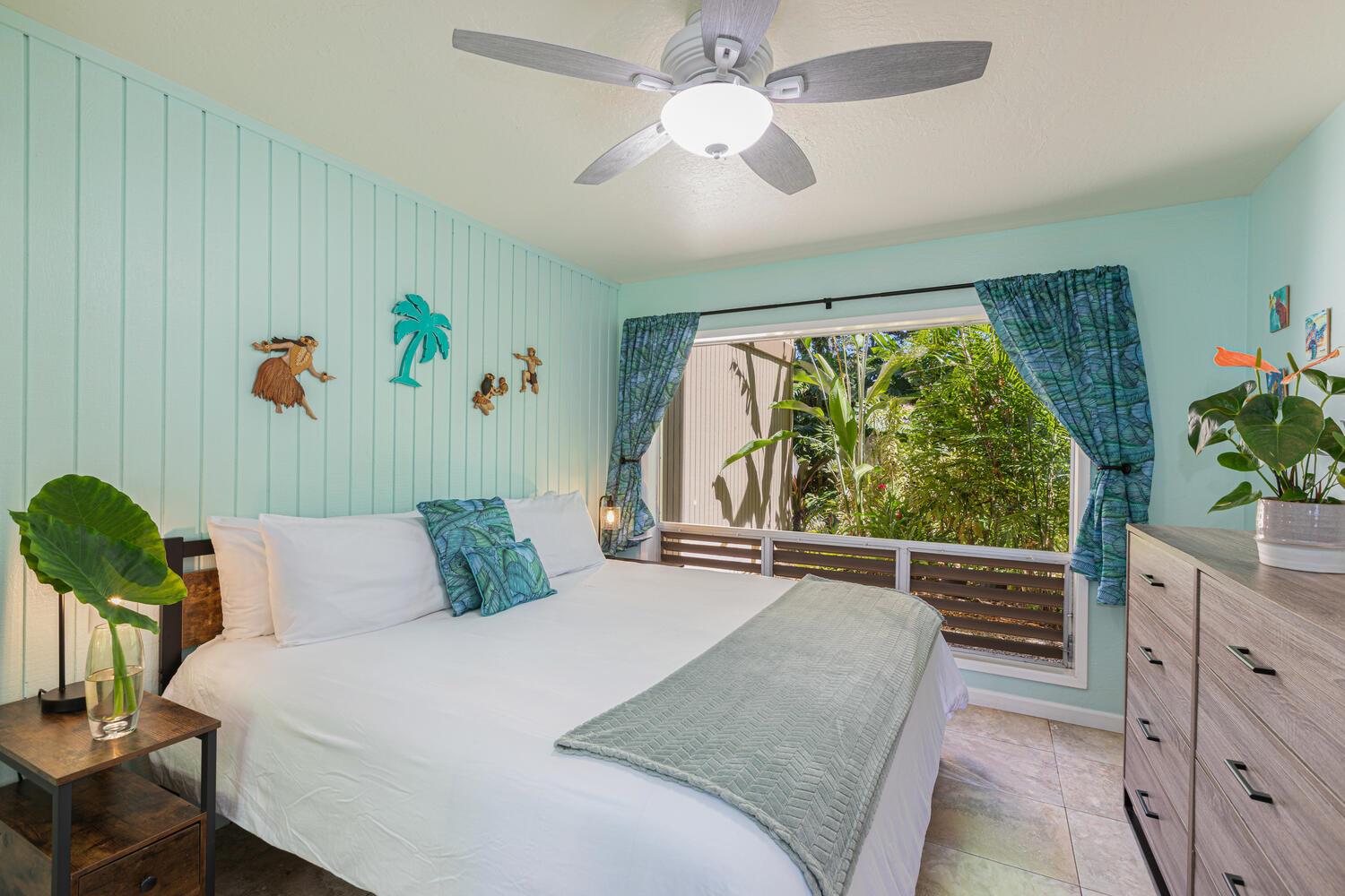 Master bedroom equipped with King size bed