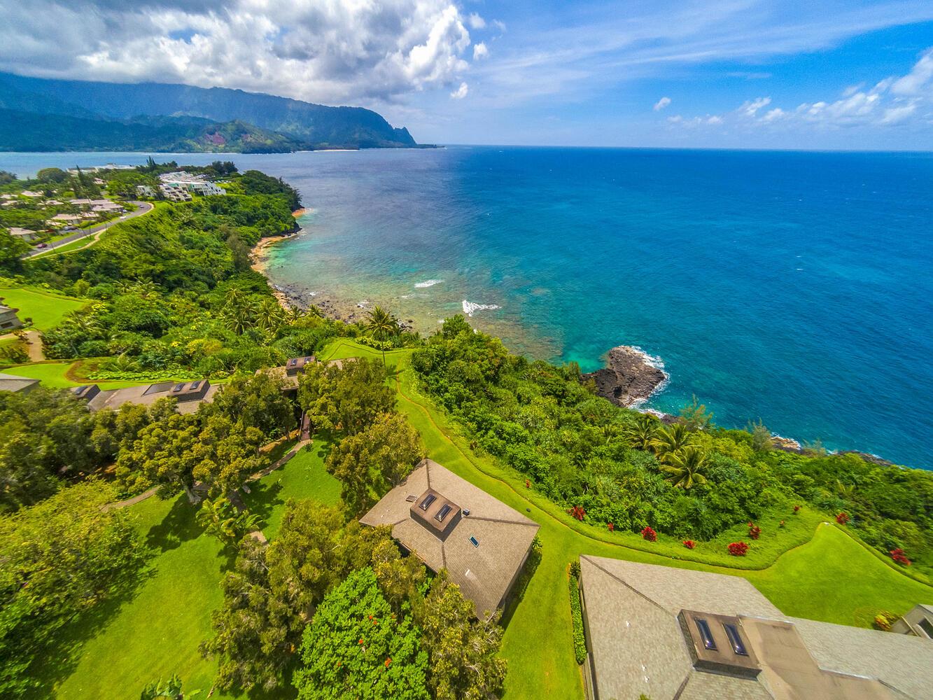 Aerial view of Pali Ke Kua 114