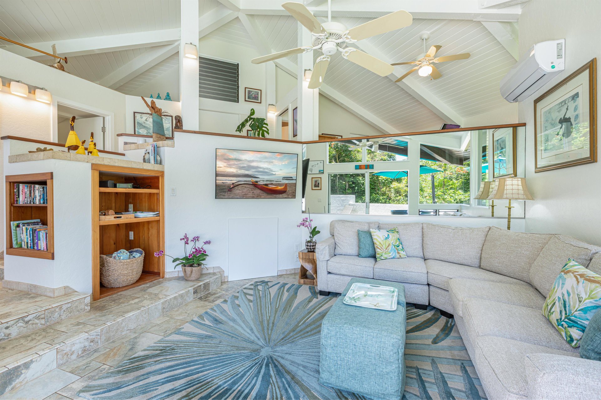Relax and unwind in the living area