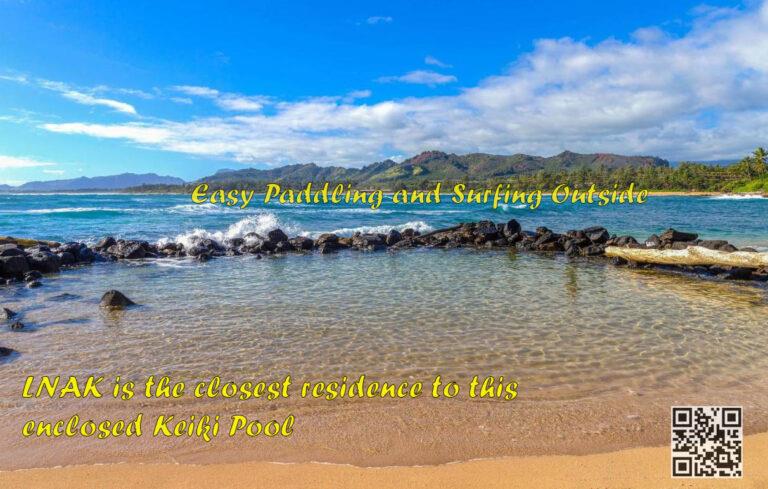 Keiki ocean pool in front Lae Nani