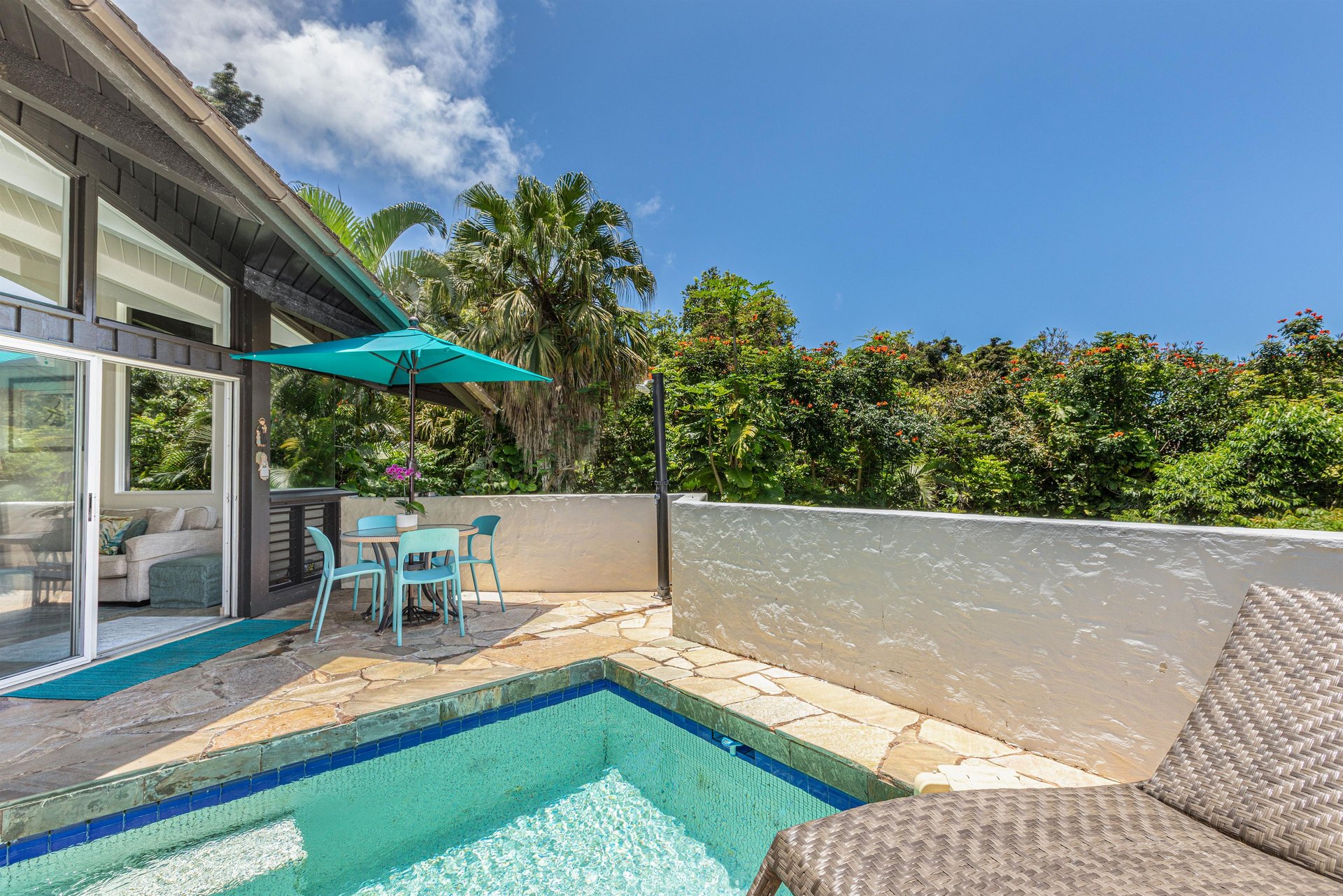 Enjoy relaxing out on the lanai