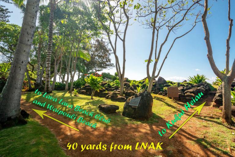 Junction near Kukui Heiau