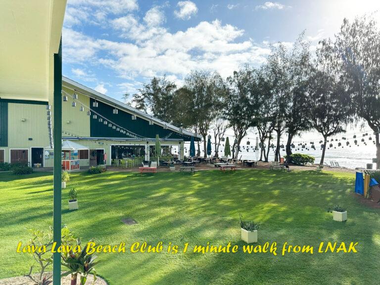 Enjoy outdoor dining at Lava Lava Beach Club