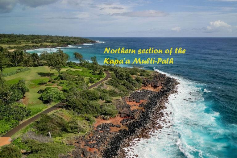 Northern section of the Kapaa bike path
