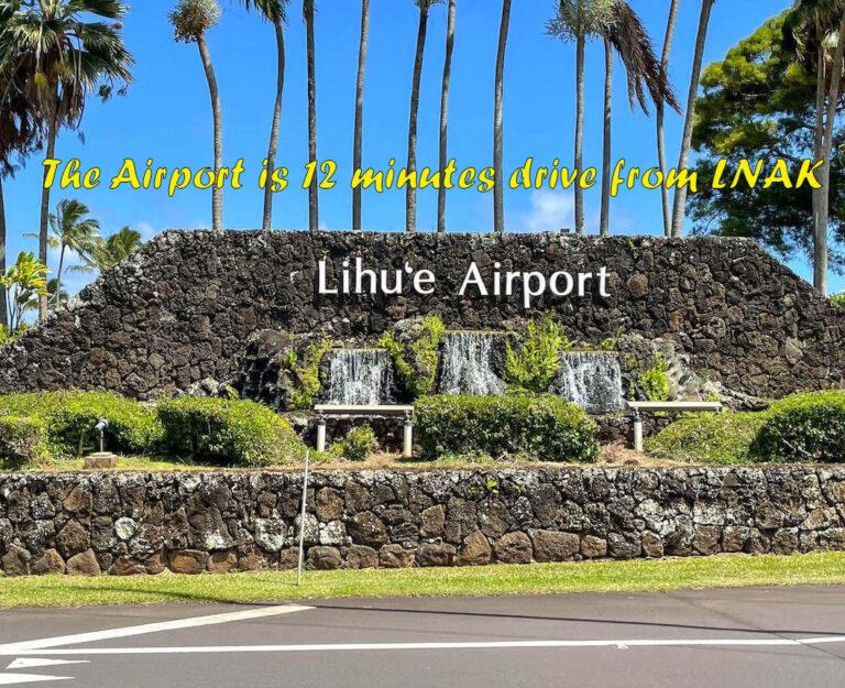 Convenient location, not far from Lihue Airport