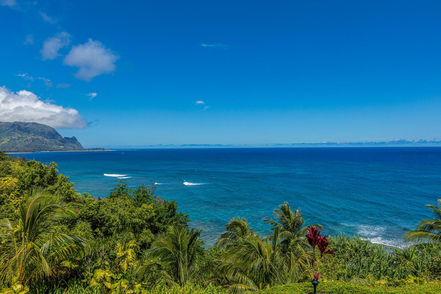 Amazing ocean views with the famous Bali Hai mountains