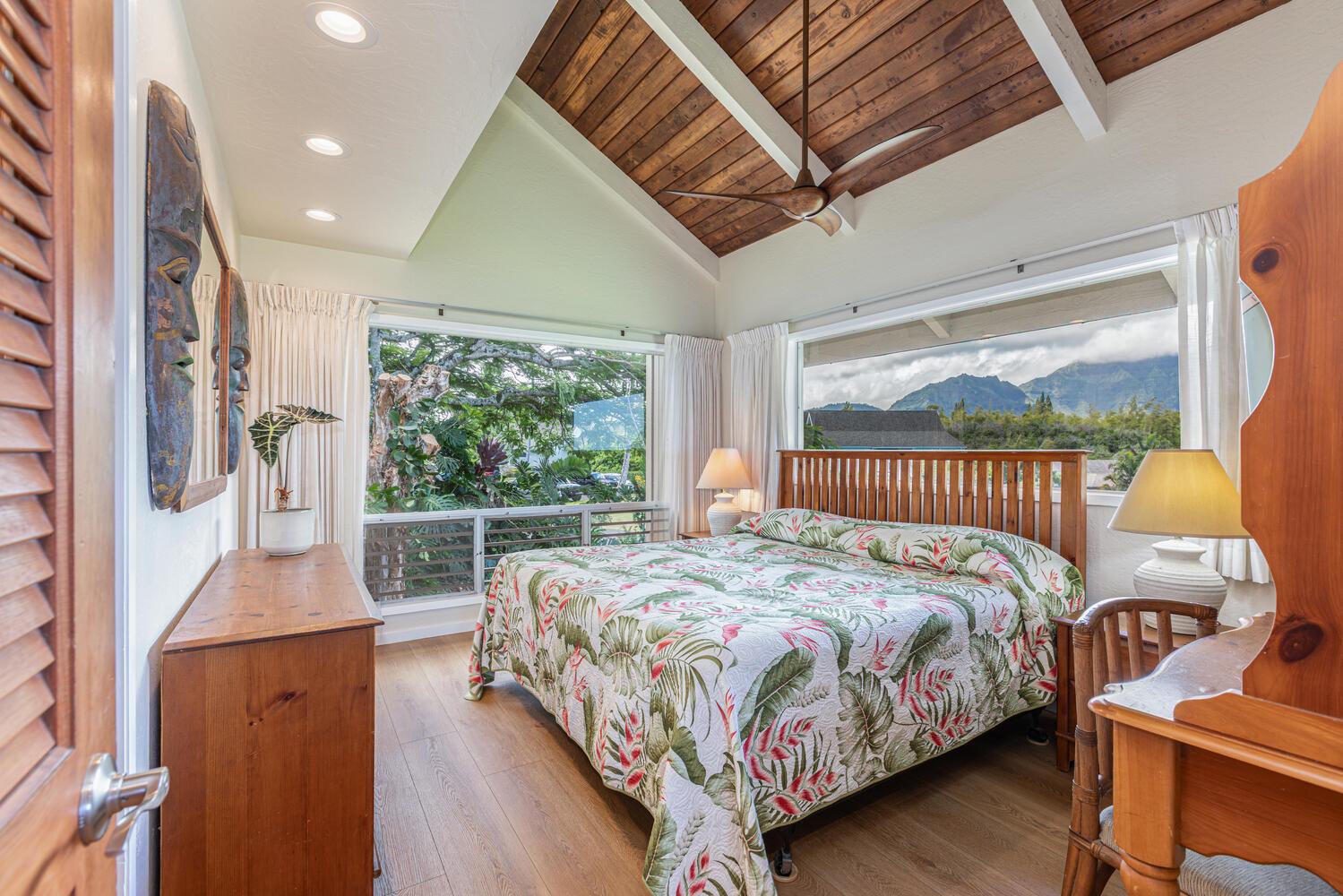 Master bedroom equipped with King size bed