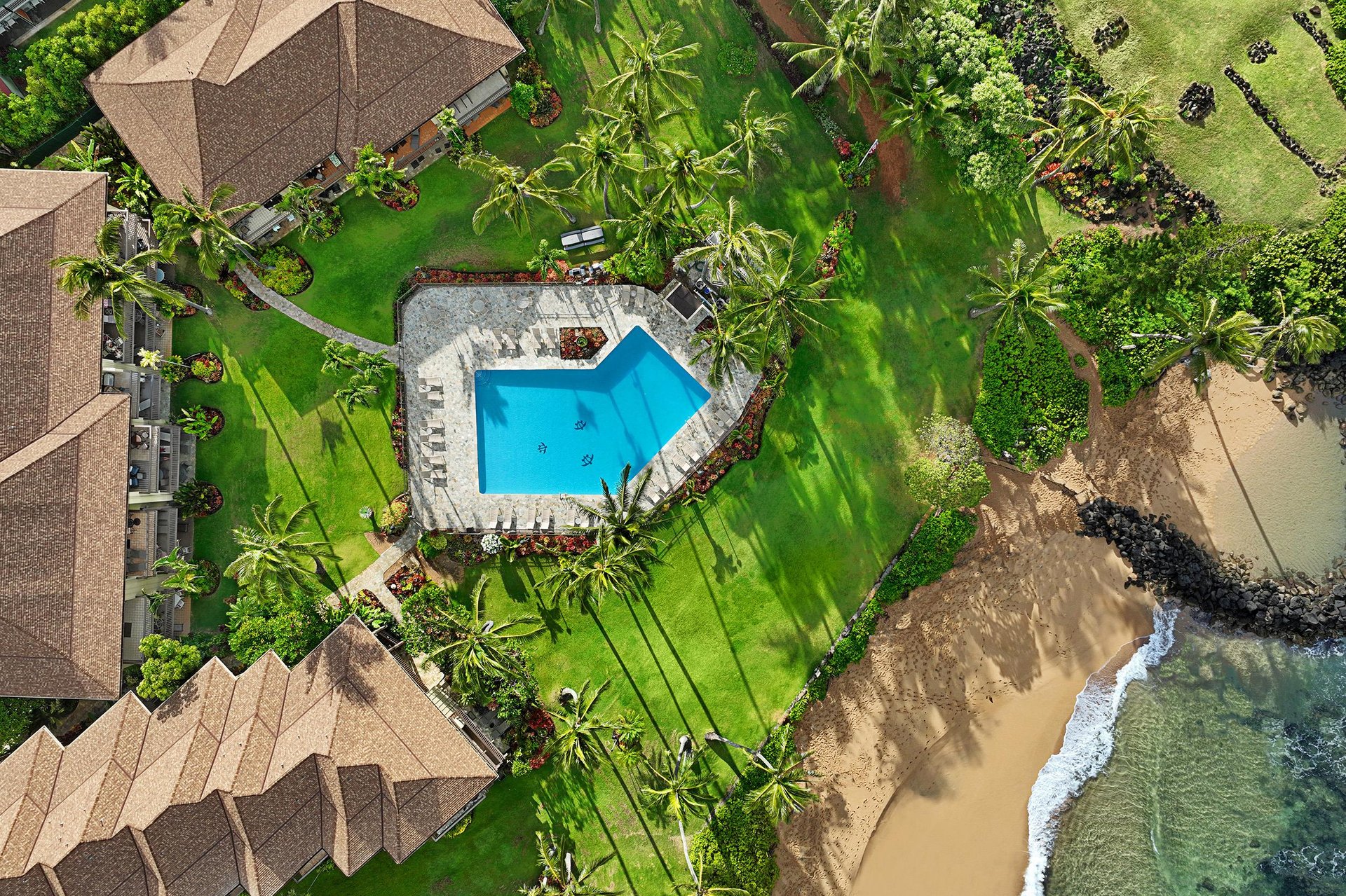 Aerial view of Lae Nani pool
