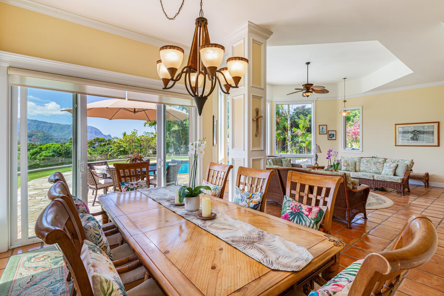 Enjoy dining inside or outdoors