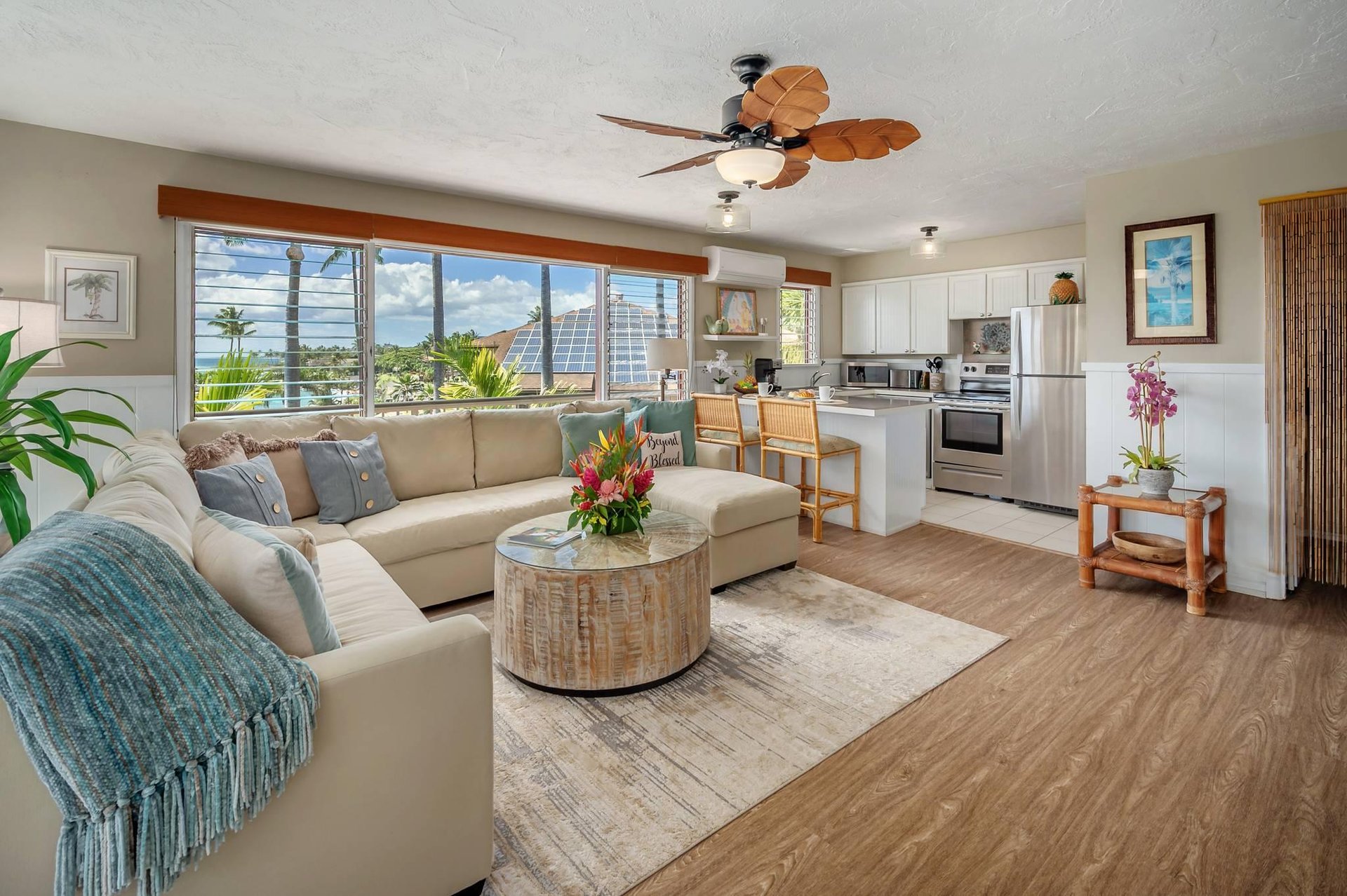 This air conditioned penthouse suite is the perfect getaway