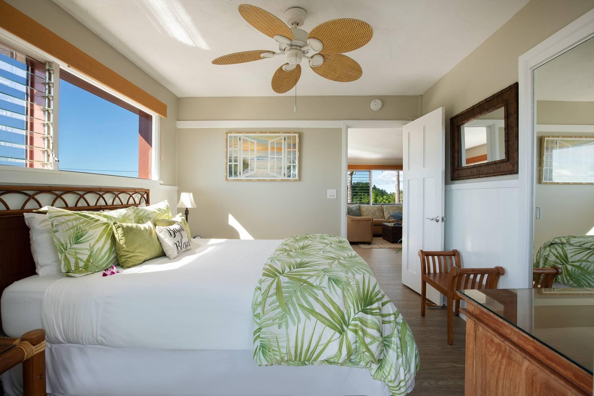 Master suite is perfect for relaxing after a day of activities