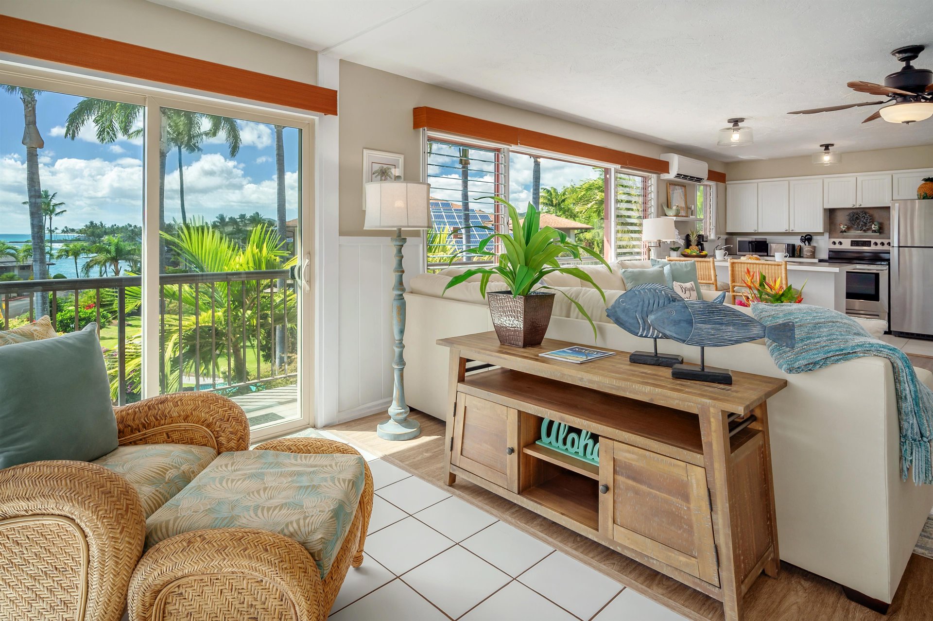 Entry way with lounge chair, perfect for relaxing or reading
