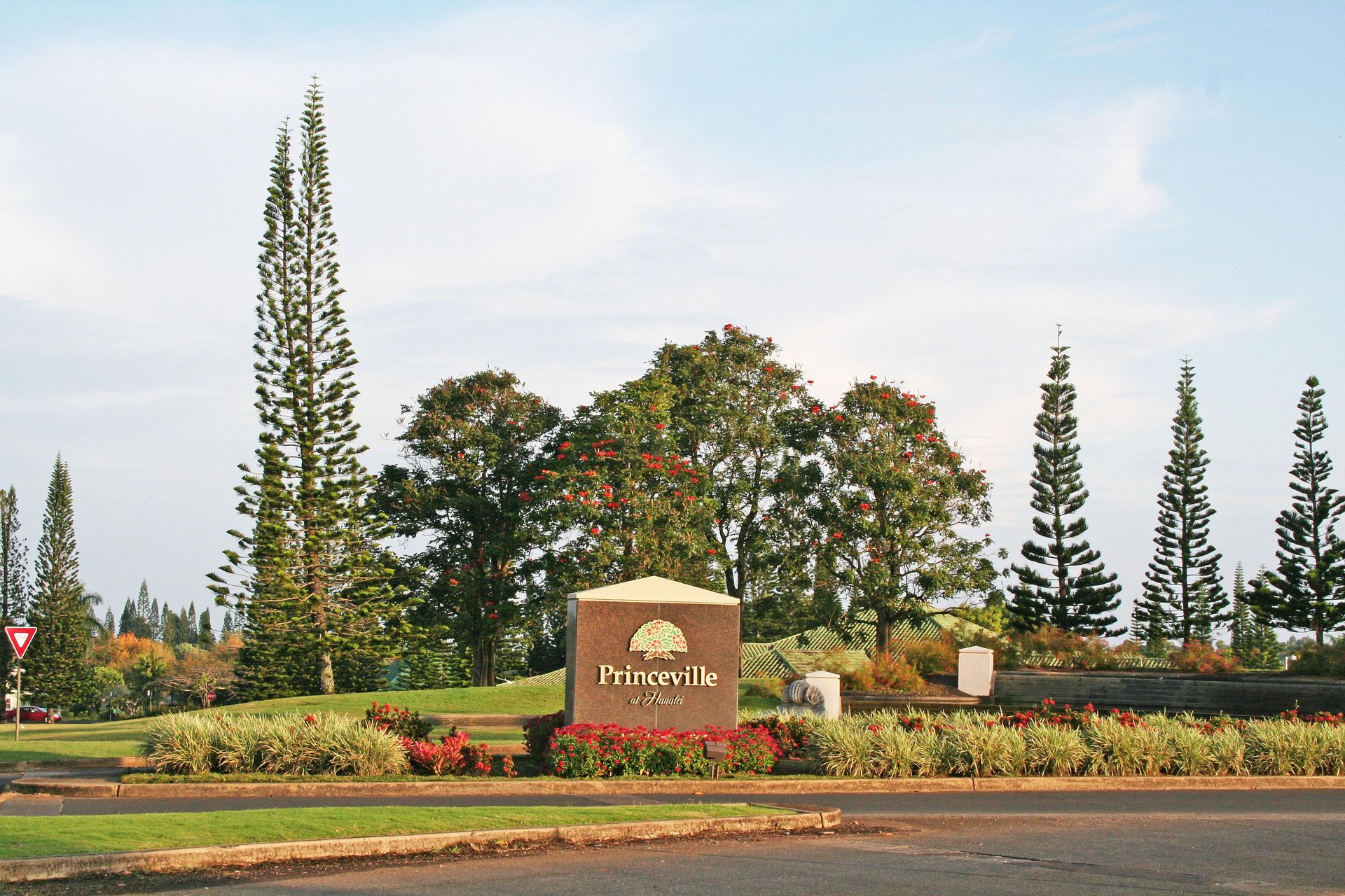 Princeville entrance sign