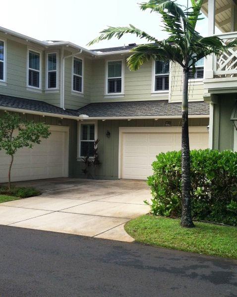 Private garage with direct access to home.