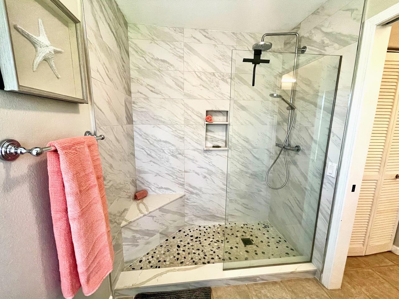 Newly remodeled rain shower