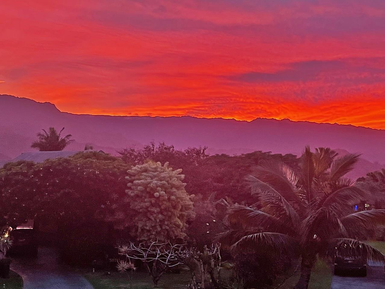 Sunset from lanai