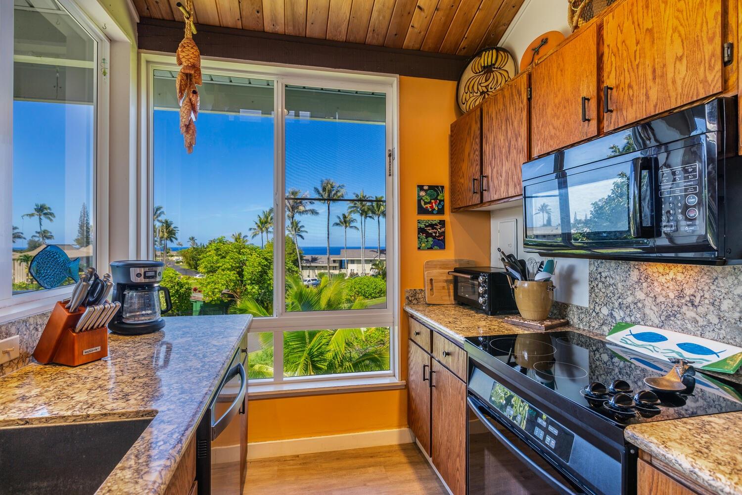 A bright kitchen