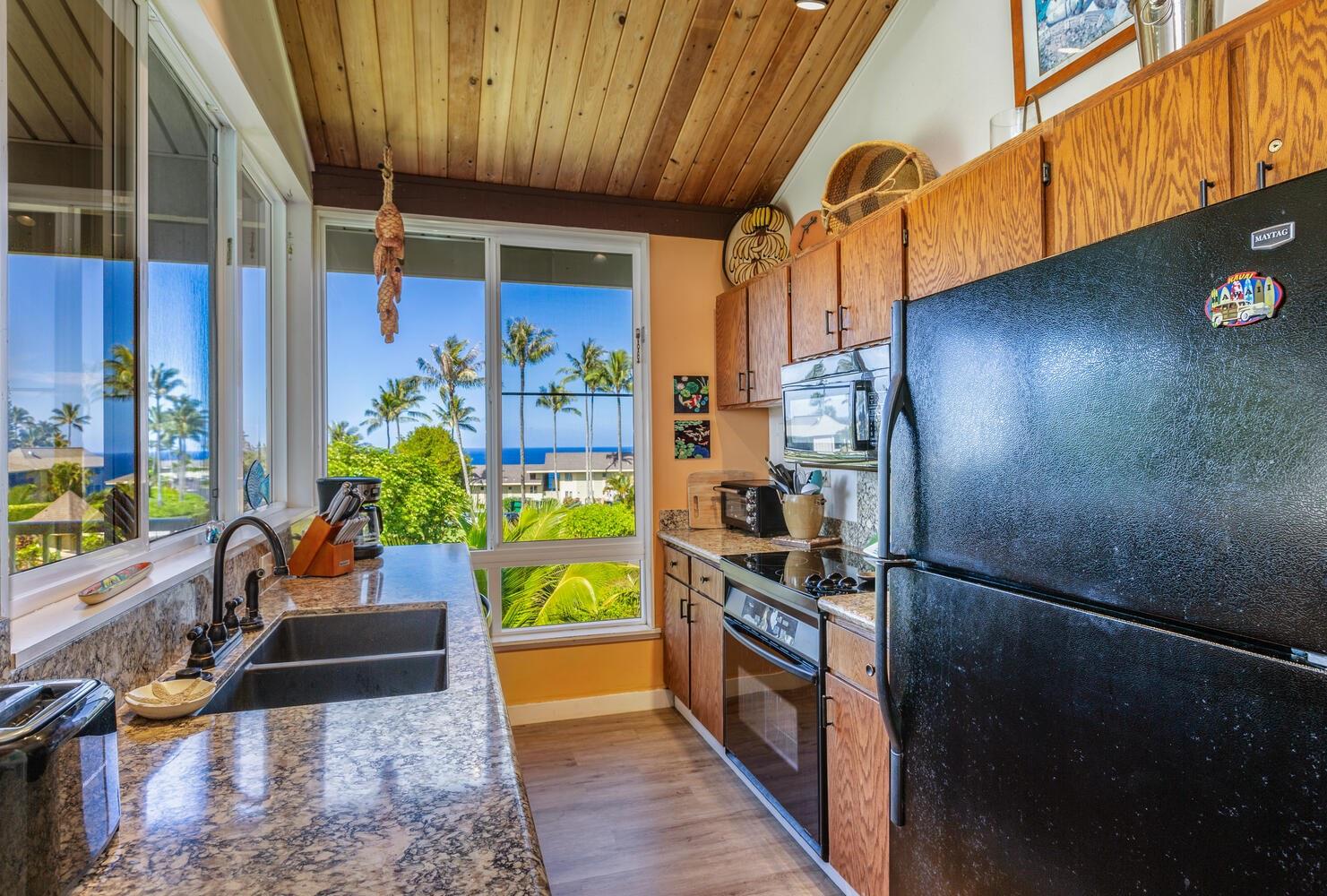 A bright kitchen