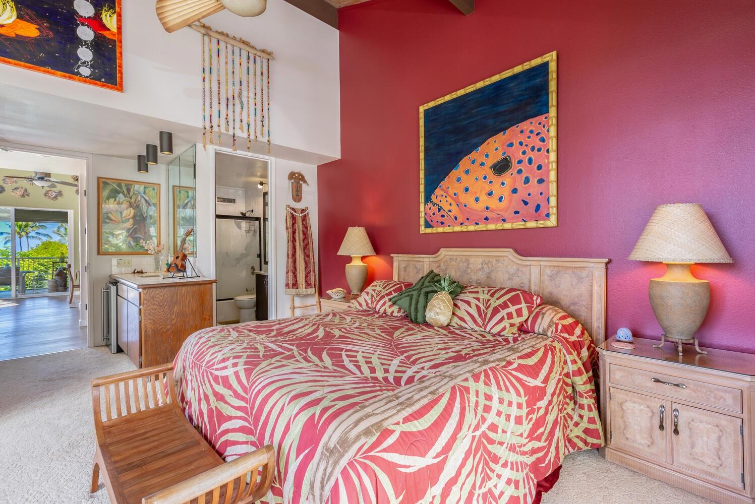 Master bedroom with private lanai