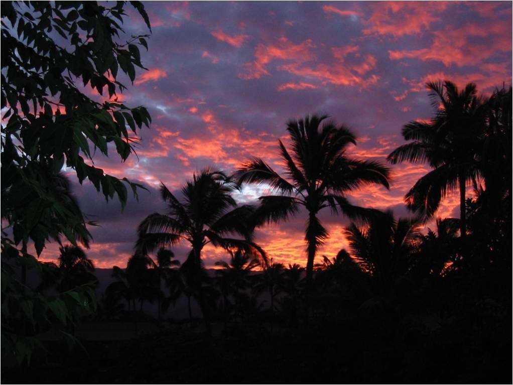 Another spectacular sunset from the lanai