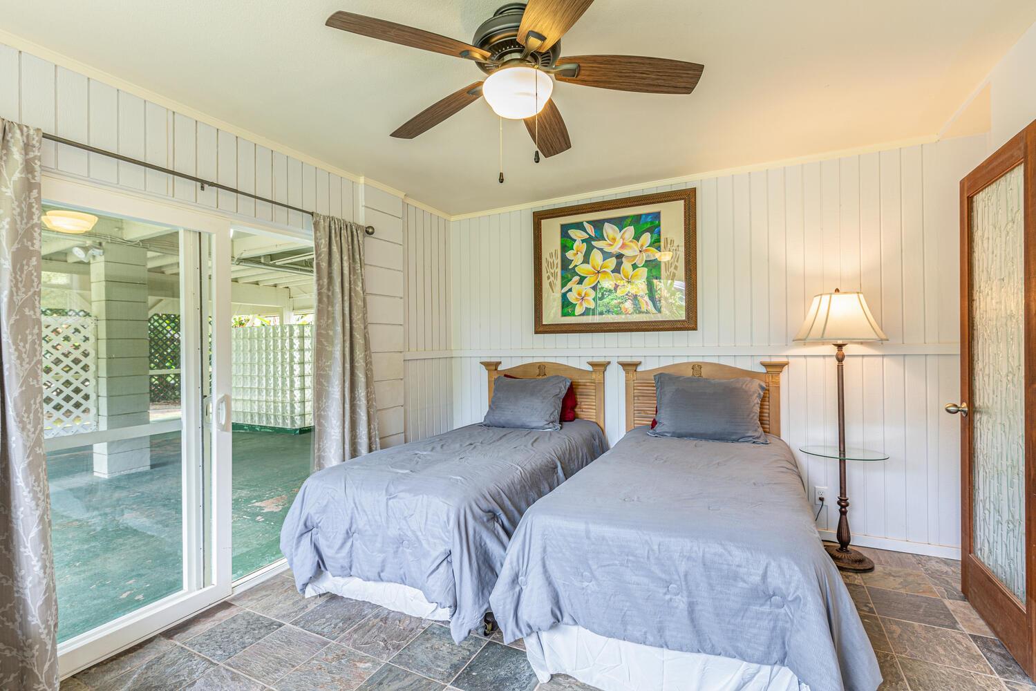 Bedroom 3 has access to outside