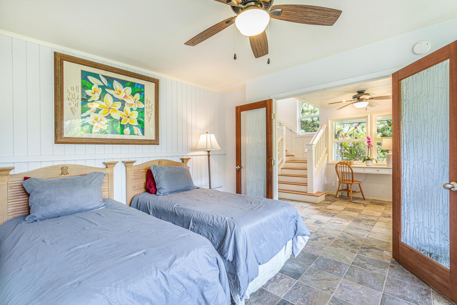 Bedroom 3 opens up to entry way