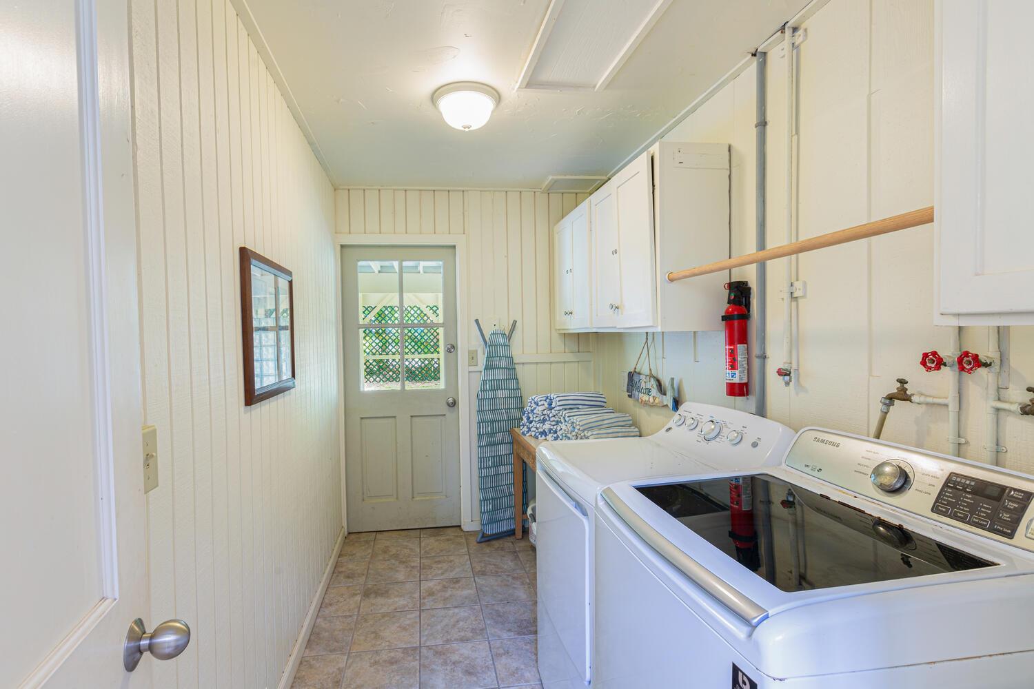 Laundry room with washer  dryer available