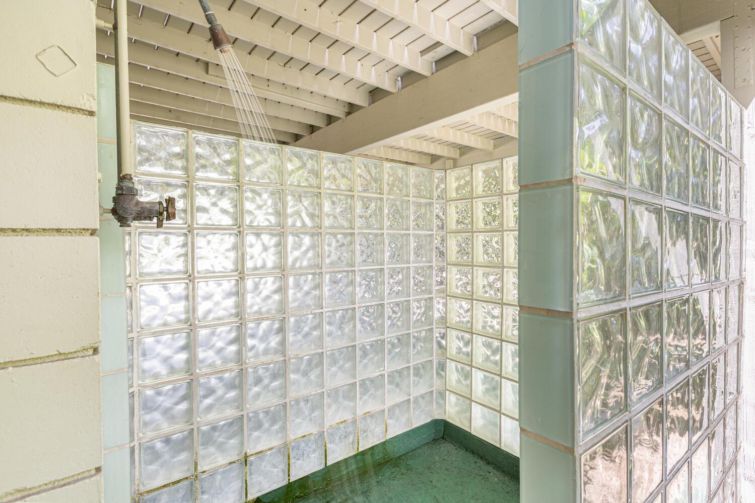 Outdoor shower for convenience