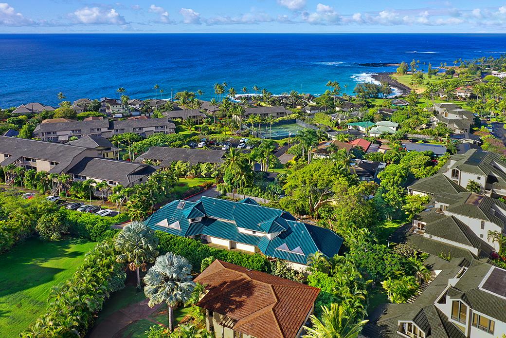 Poipu Ocean Vista Aerial View