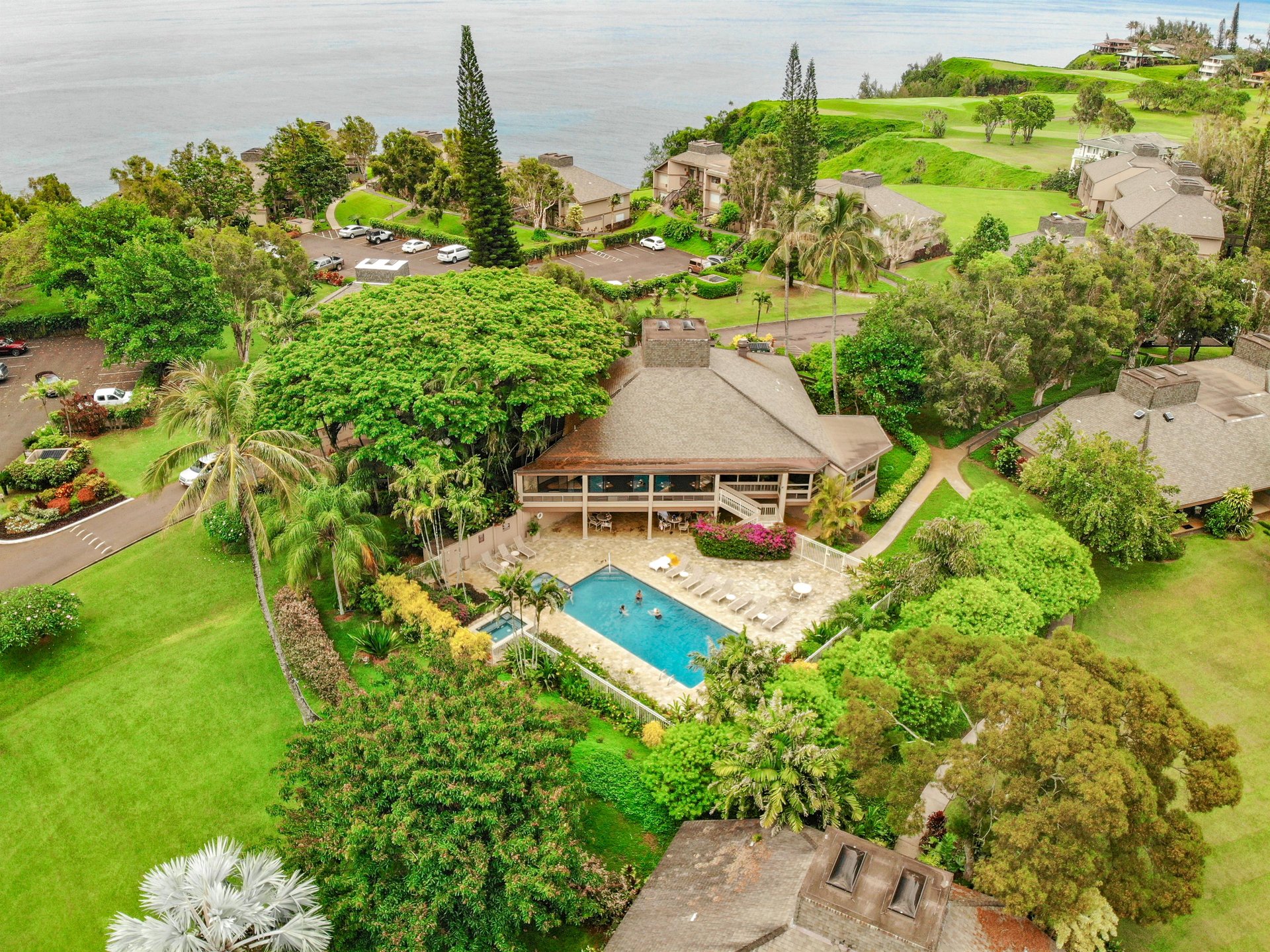 Aerial View of Pool area
