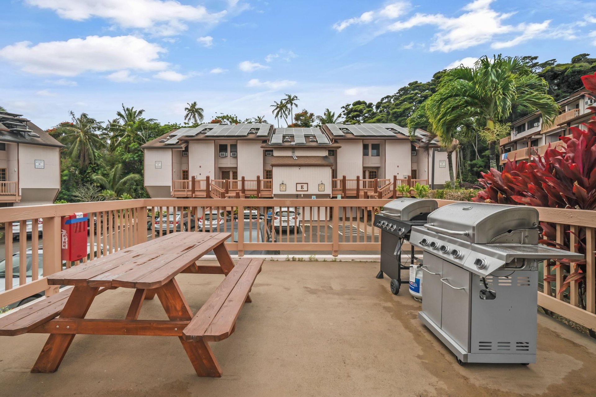 shared BBQ area