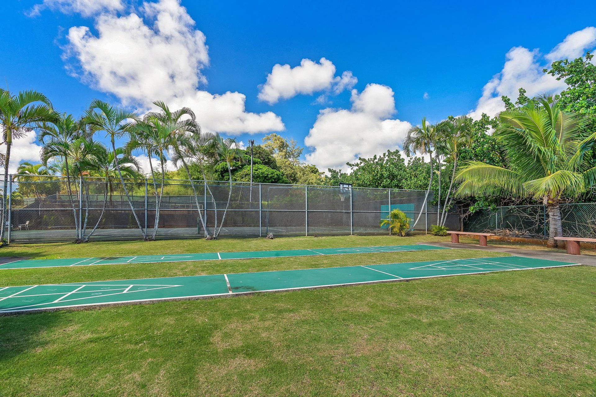 Shuffle board court