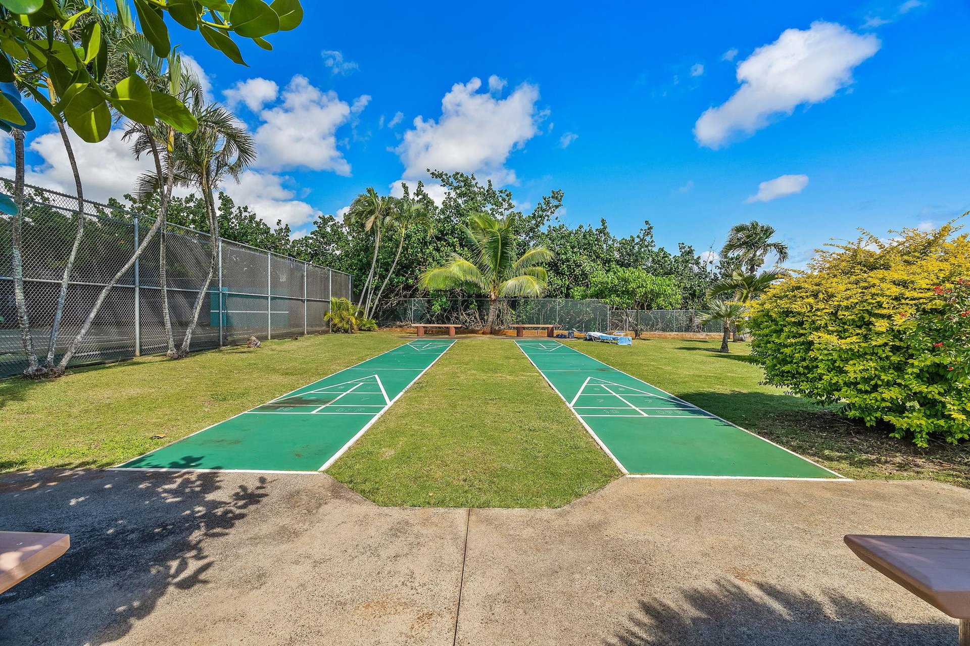 Shuffle board court