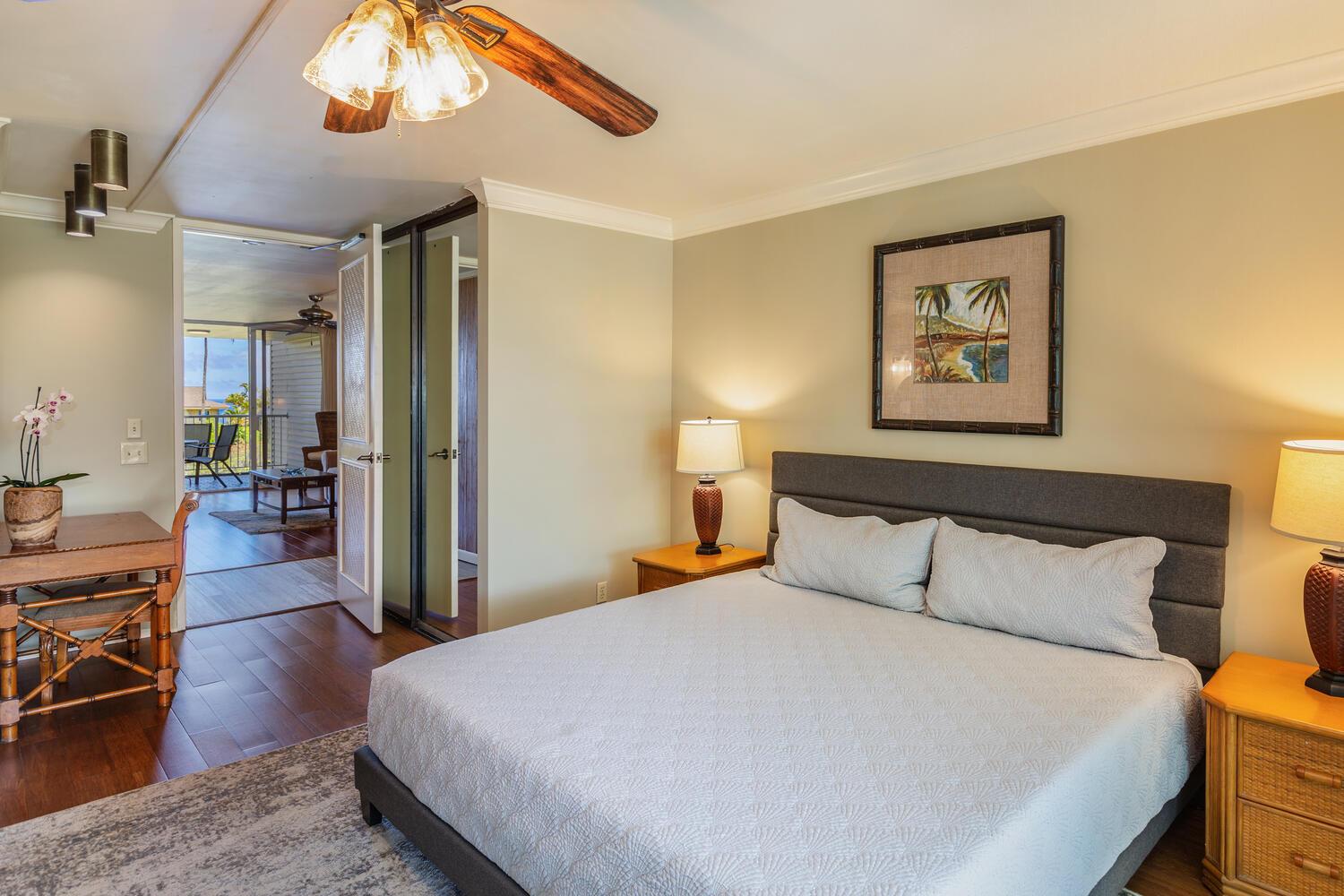 Master bedroom with King bed