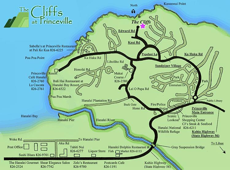 Princeville Map