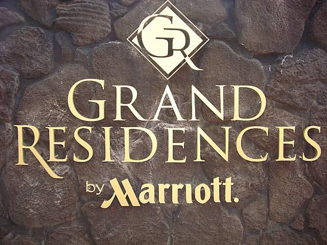 Grand Residences by Marriott sign