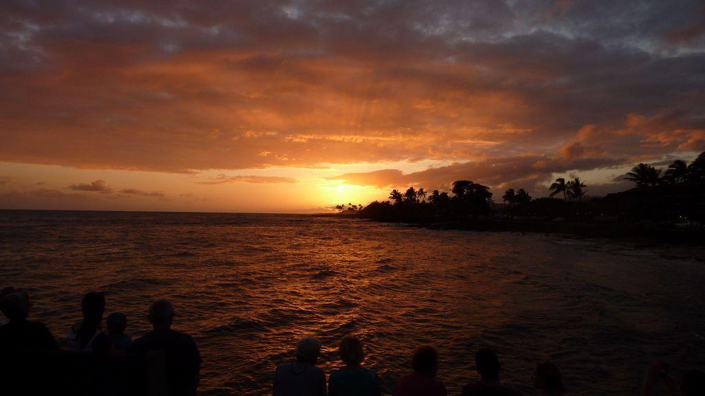Sunset from Beach across the street