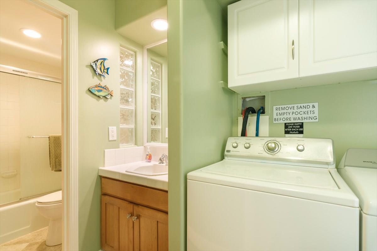 Laundry Area  Guest Bathroom