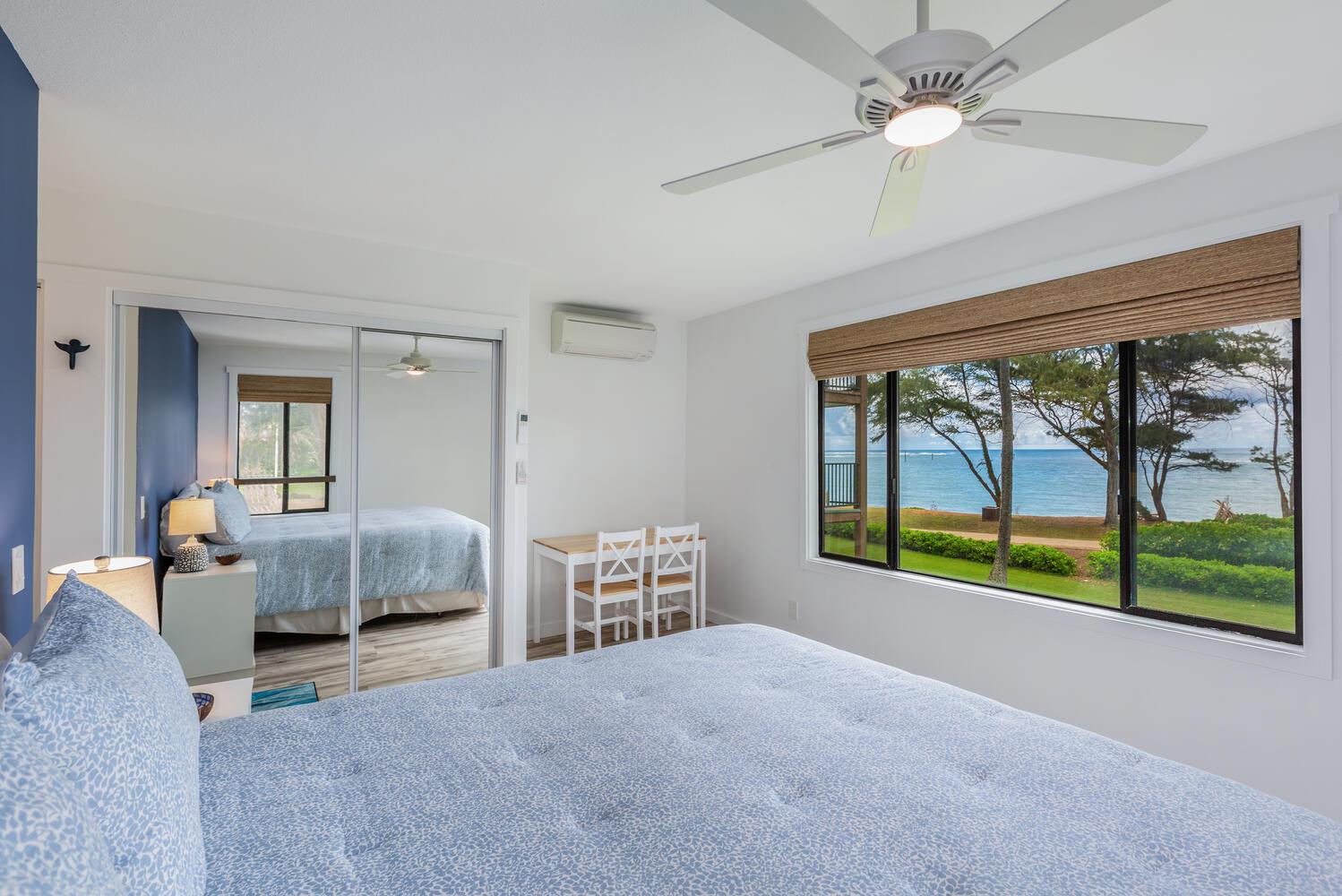 Enjoy this beautiful ocean view from your bedroom
