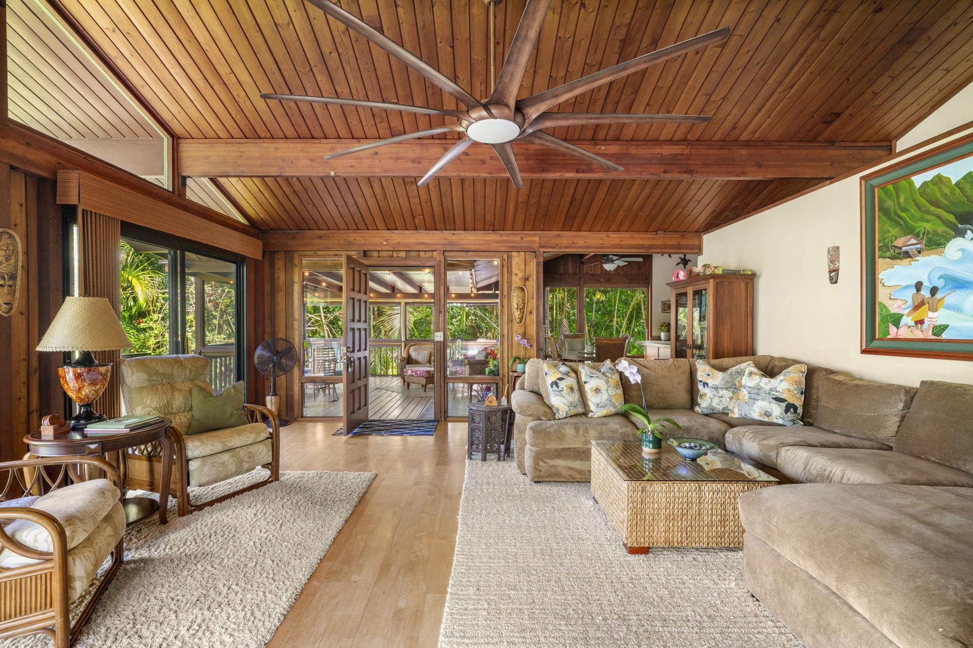 Big living area provides comfort for the whole family