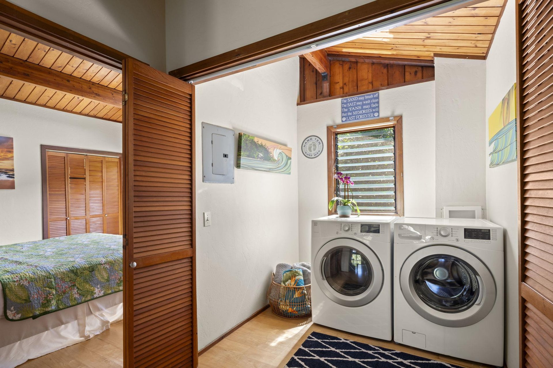 Laundry area with washer and dryer