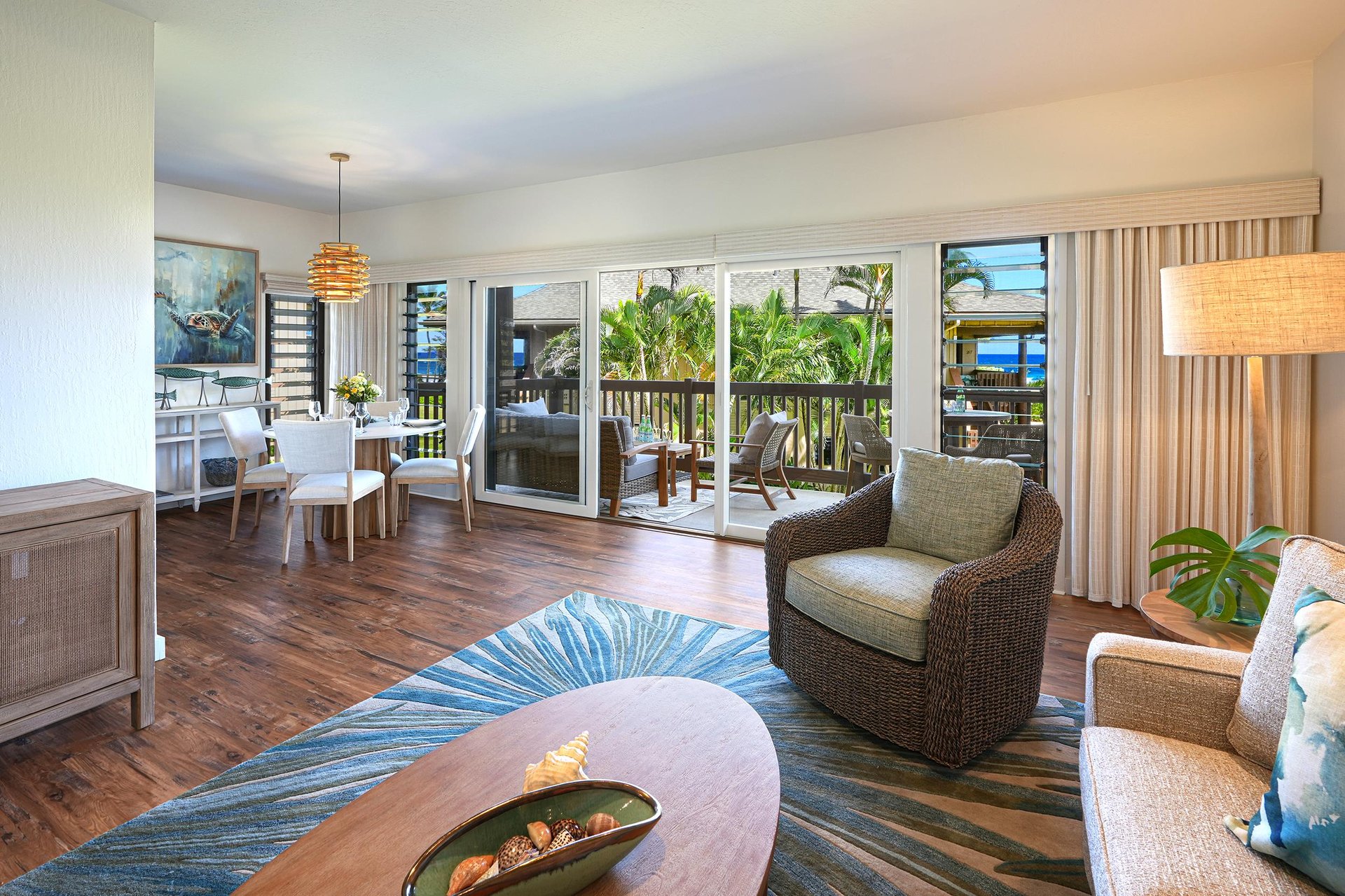 Enjoy family time indoors or out on the lanai