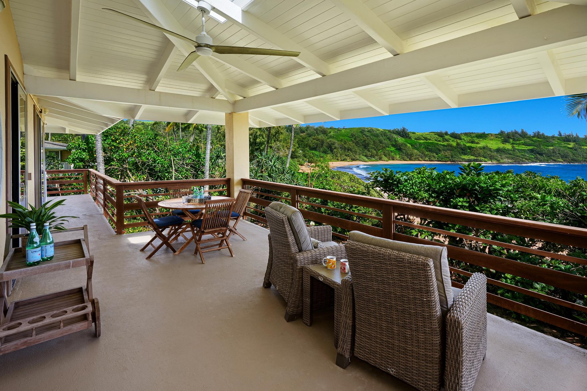 Gather on this spacious lanai, relax and unwind