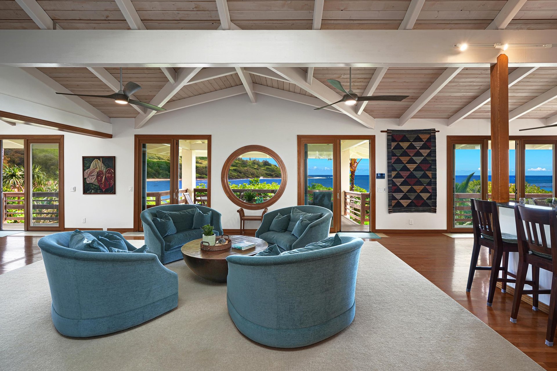 Enjoy family time in the living area