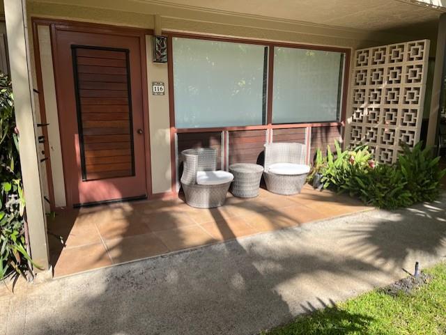 Outside sitting area