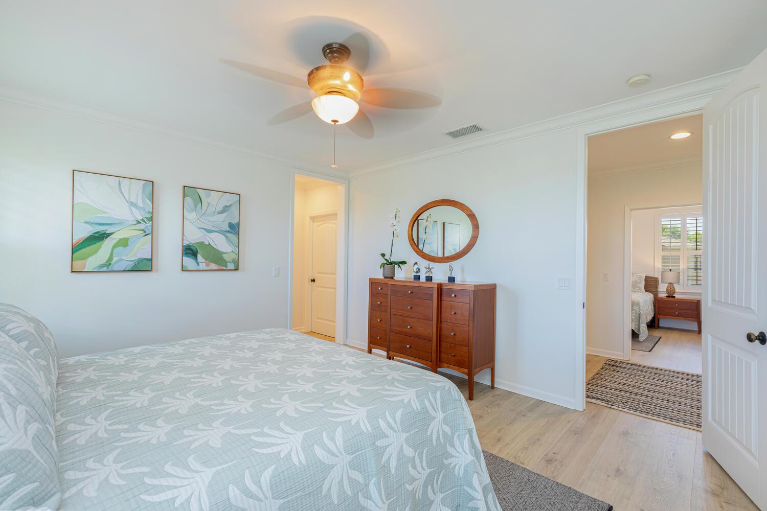 Master suite is equipped with King size bed