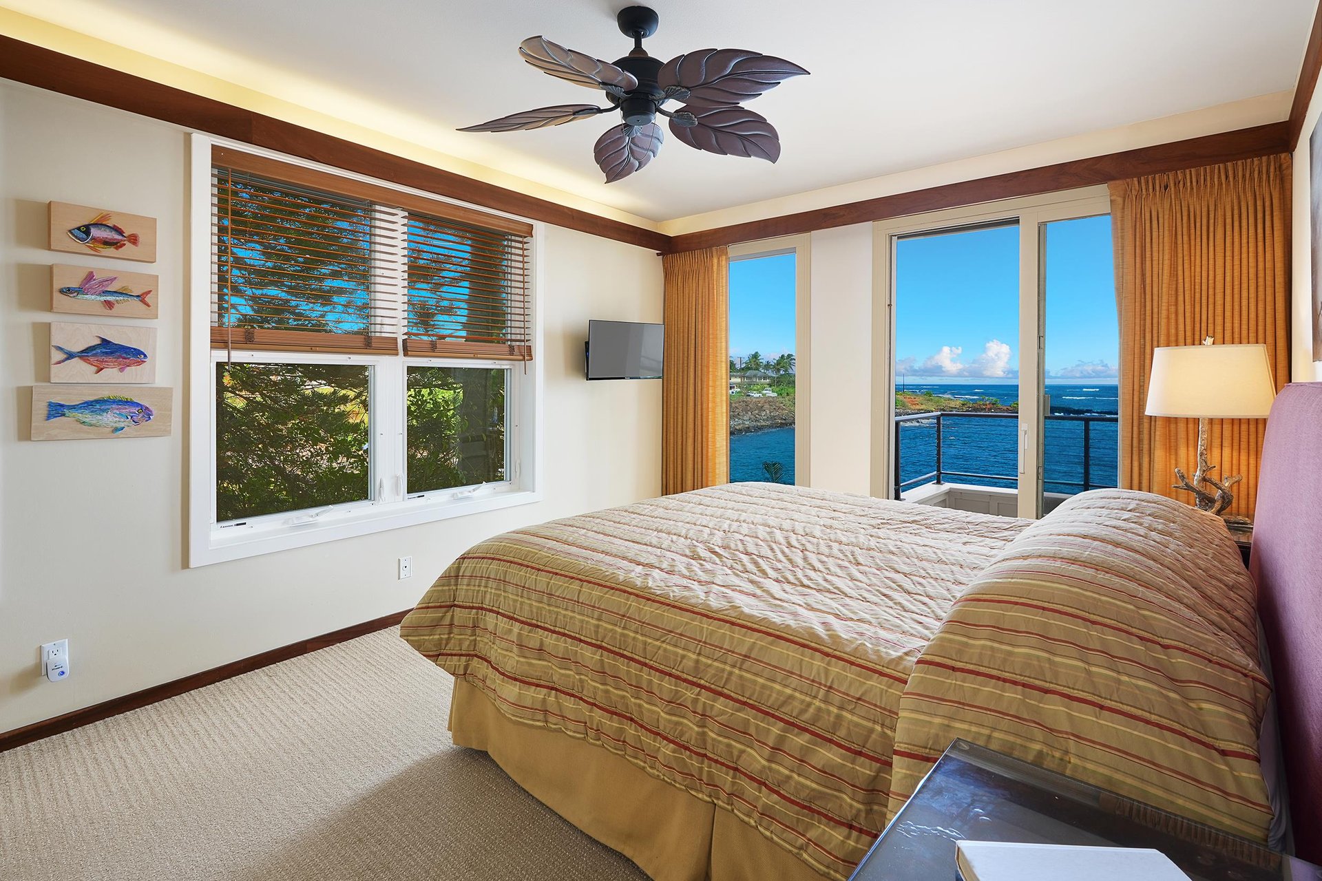 Master bedroom equipped with King size bed