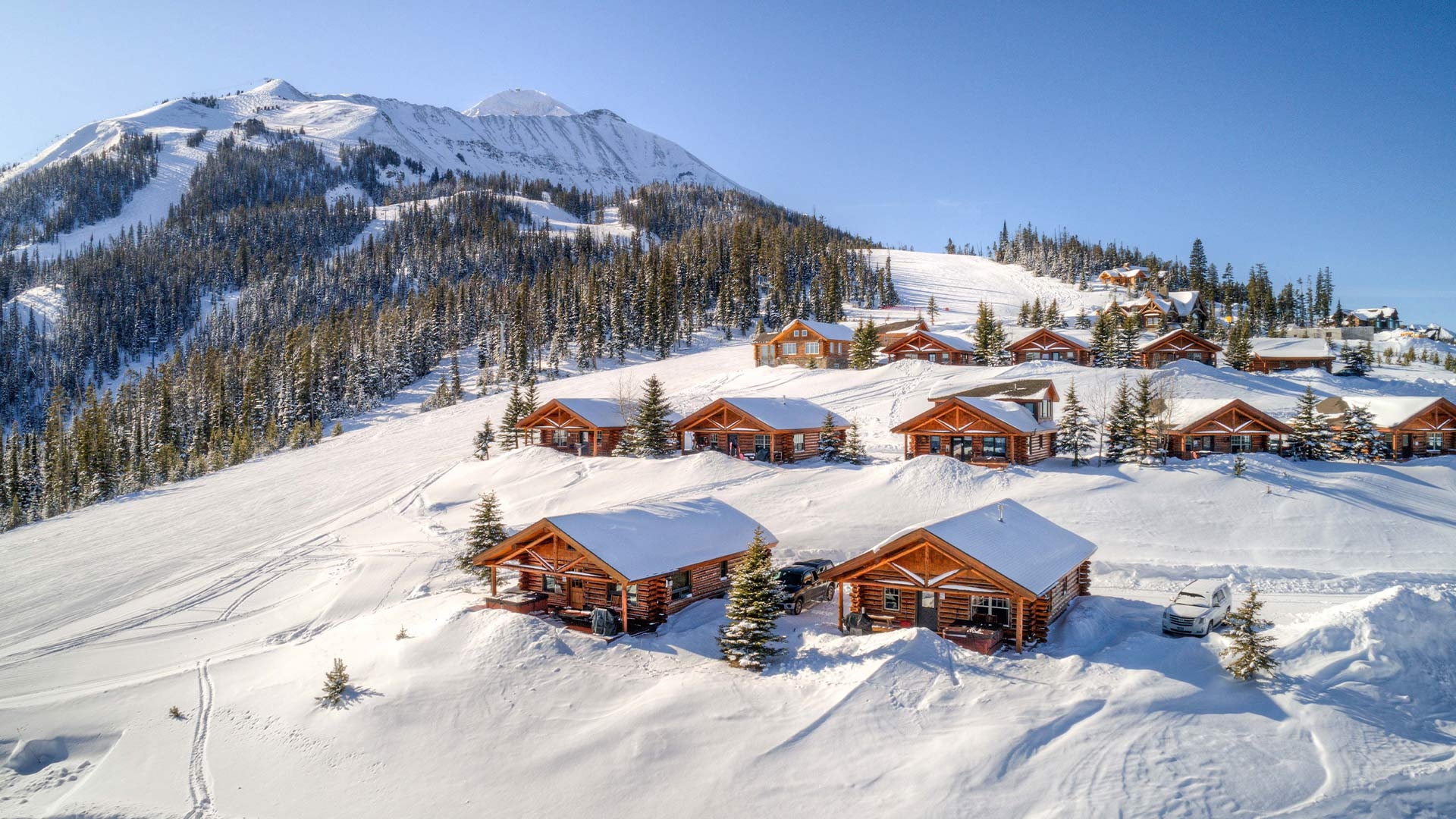 993 A Group Of Buildings In A Snowy Area