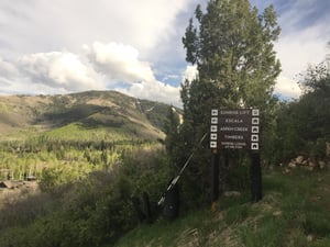 Timbers ski run access, ski back to your mountain chalet